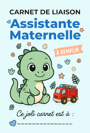 Carnet de Liaison Nounou - Dinosaure