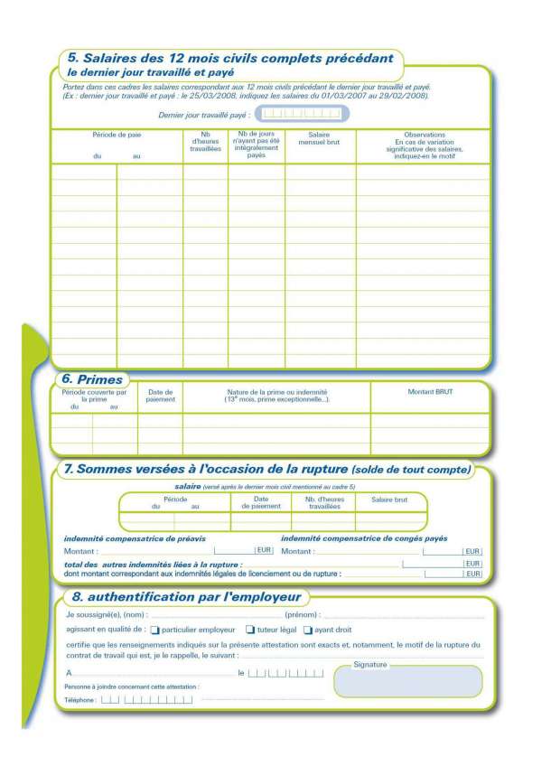 Feuille Unedic  AssistantesMaternelles.NET