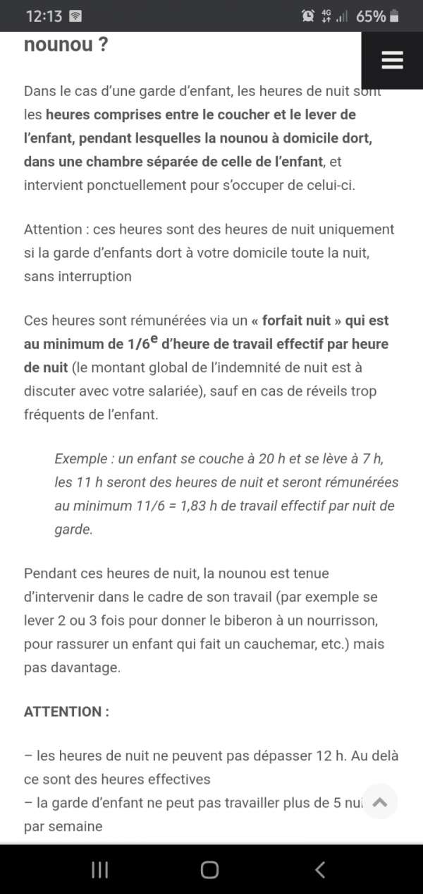 Devenir Assmat de nuit seulement? Comment?  AssistantesMaternelles.NET